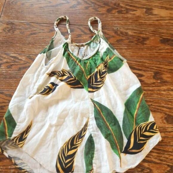 Farm Rio Tropicalistic white Palm tank sz XS - Picture 4 of 4